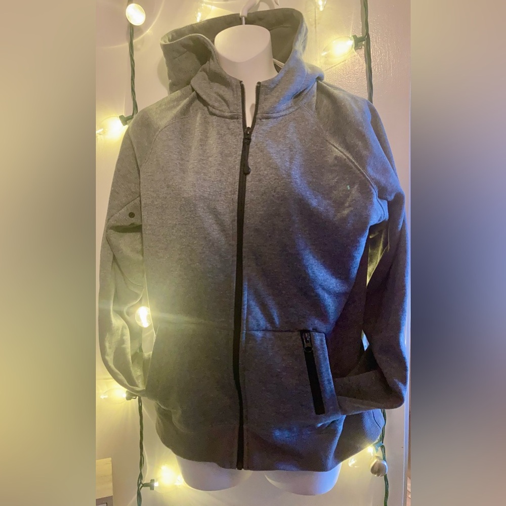 Heather Gray Full-Zip Hoodie - Zipper Pocket